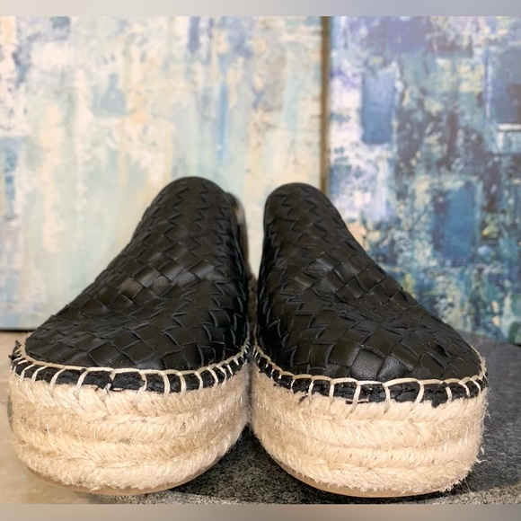 SAM EDELMAN Catherine black leather espadrille loafers women’s shoes size 9 - Picture 7 of 16